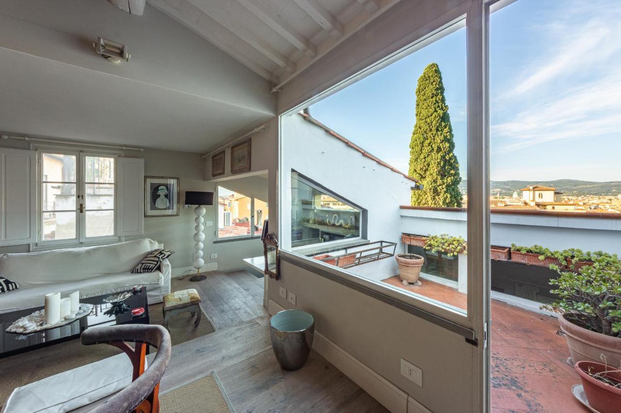 Апартаменты Ponte Vecchio - Lussuoso Attico Terrazza Con Vista Флоренция Экстерьер фото